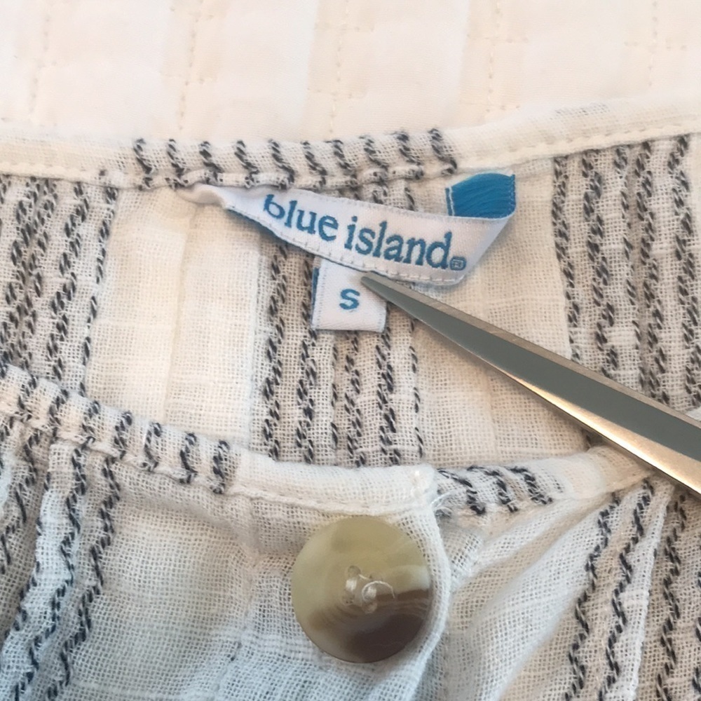 Blue Island Sundress or Coverup Size Small - Picture 9 of 13